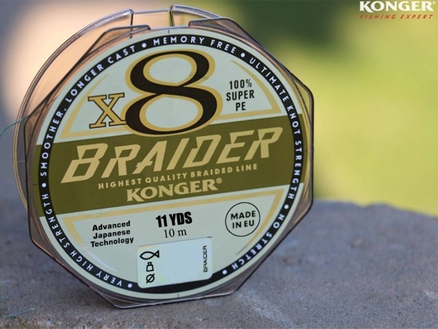 Fir Konger Braider X8 Olive Green 0.18mm 10m 