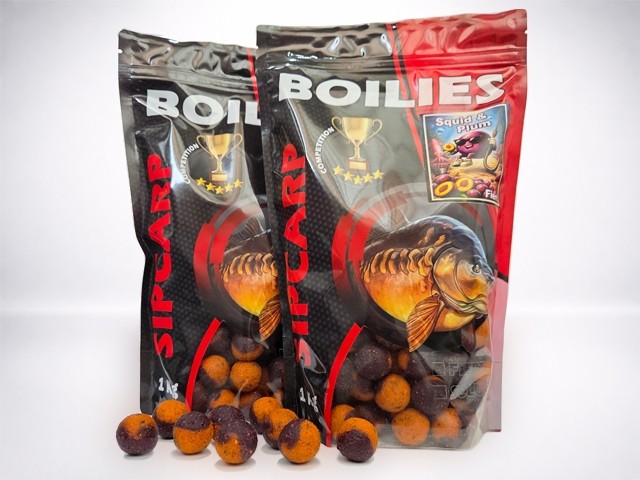 Boilies SipCarp Hybrid Squid-Plum 1kg 24mm