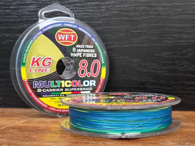 Fir textil WFT KG 8.0 Carrier Superbraid Multicolor 0.26mm 300m 34kg