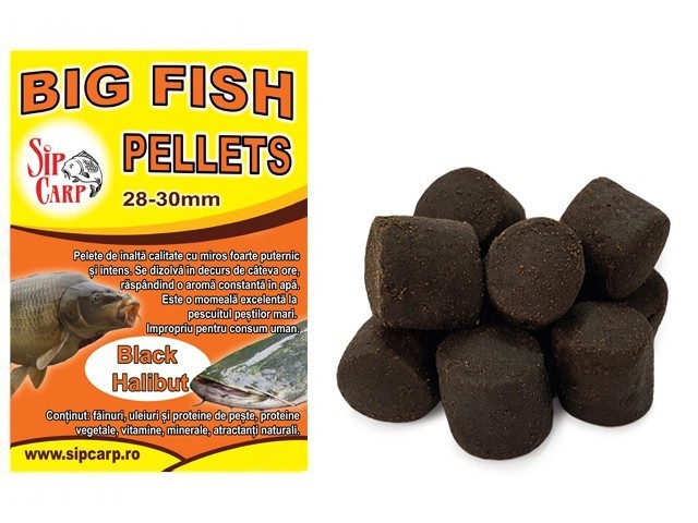 Pelete BigFish Black Halibut 28-30mm 800g
