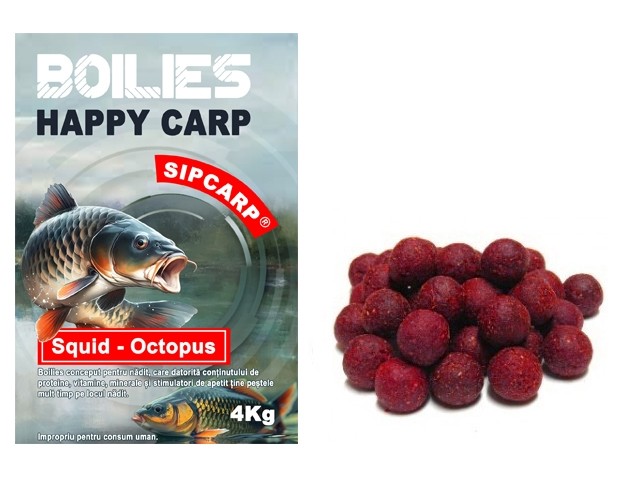 Boilies Happy Carp SipCarp Squid & Octopus 4kg