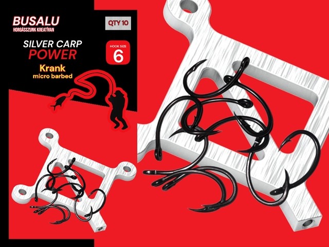 Cârlige Fitofag / Novac BusAlu Silver Carp Power Nr.6
