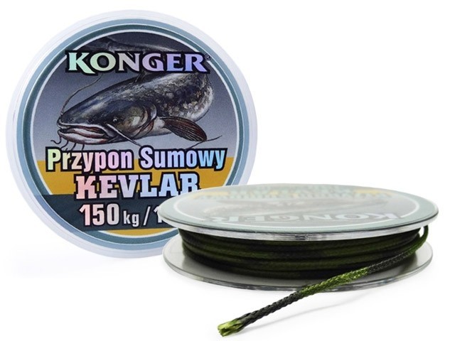Fir Konger Kevlar Leader Camou 100kg 10m