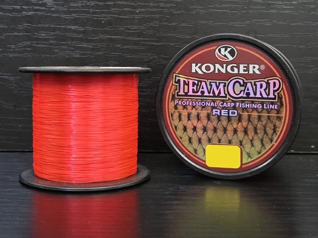 Fir Konger Team Carp Red 0.25mm 1000m