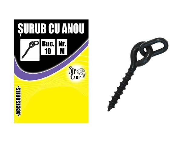 Șurub pentru momeală cu anou oval M