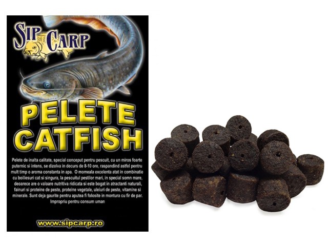 Pelete CatFish Sânge și Ficat găurit 800g 28-30mm