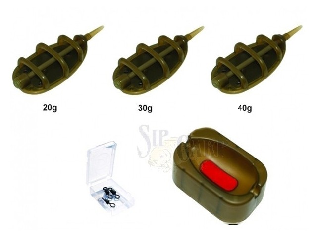 Set Method Feeder Extra Carp 3+1 20/30/40g