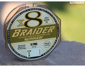 Fir Konger Braider X8 Olive Green 0.16mm 10m 