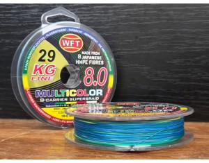 Fir textil WFT KG 8.0 Carrier Superbraid Multicolor 0.22mm 300m 29kg