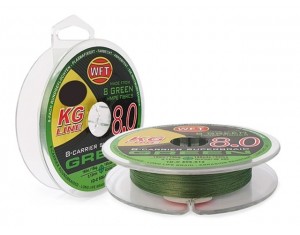 Fir textil WFT KG 8.0 Carrier Superbraid Verde 0.18mm 150m