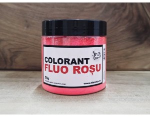 Colorant praf fluo roșu 50g