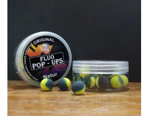Dual Fluo Pop Ups Ronnie Rig Natur (Neutral) 14mm 75ml YB