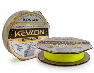 Fir Konger Kevlon PE X4 Yellow Fluo 0.12mm 150m