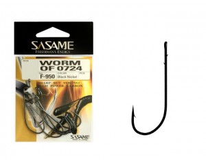 Cârlige Sasame Worm ST0715 F-955 Nr.1/0 BLN