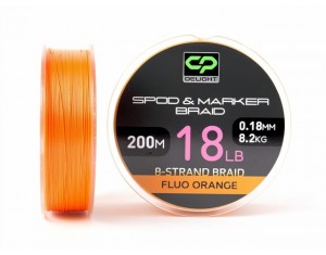 Fir Carp Pro Delight Spod & Marker Braid Fluo Orange 200m 18lb 0.18mm 8.2kg