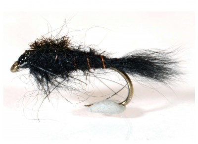 Musca Gold Ribbed Hare's Ear Black A.Jensen #12