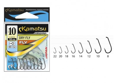 Cârlige Kamatsu Dry Fly K-9004BR