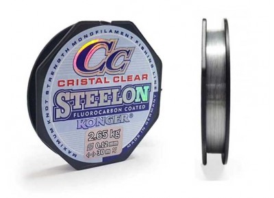 Fir Konger Cristal Clear Steelon Fluorocarbon Coated 0.18mm 30m