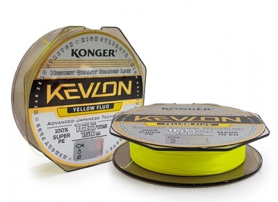 Fir Konger Kevlon PE X4 Yellow Fluo 0.14mm 150m